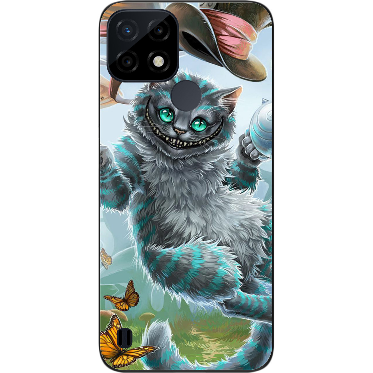 Силіконовий чохол Case для Realme C21 з картинкою Чеширський