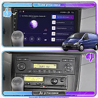 Al Штатная магнитола для Mercedes-Benz Vito II (W639) Рестайлинг 2010-2014 экран 10" 4/32Gb 4G Wi-Fi GPS Top