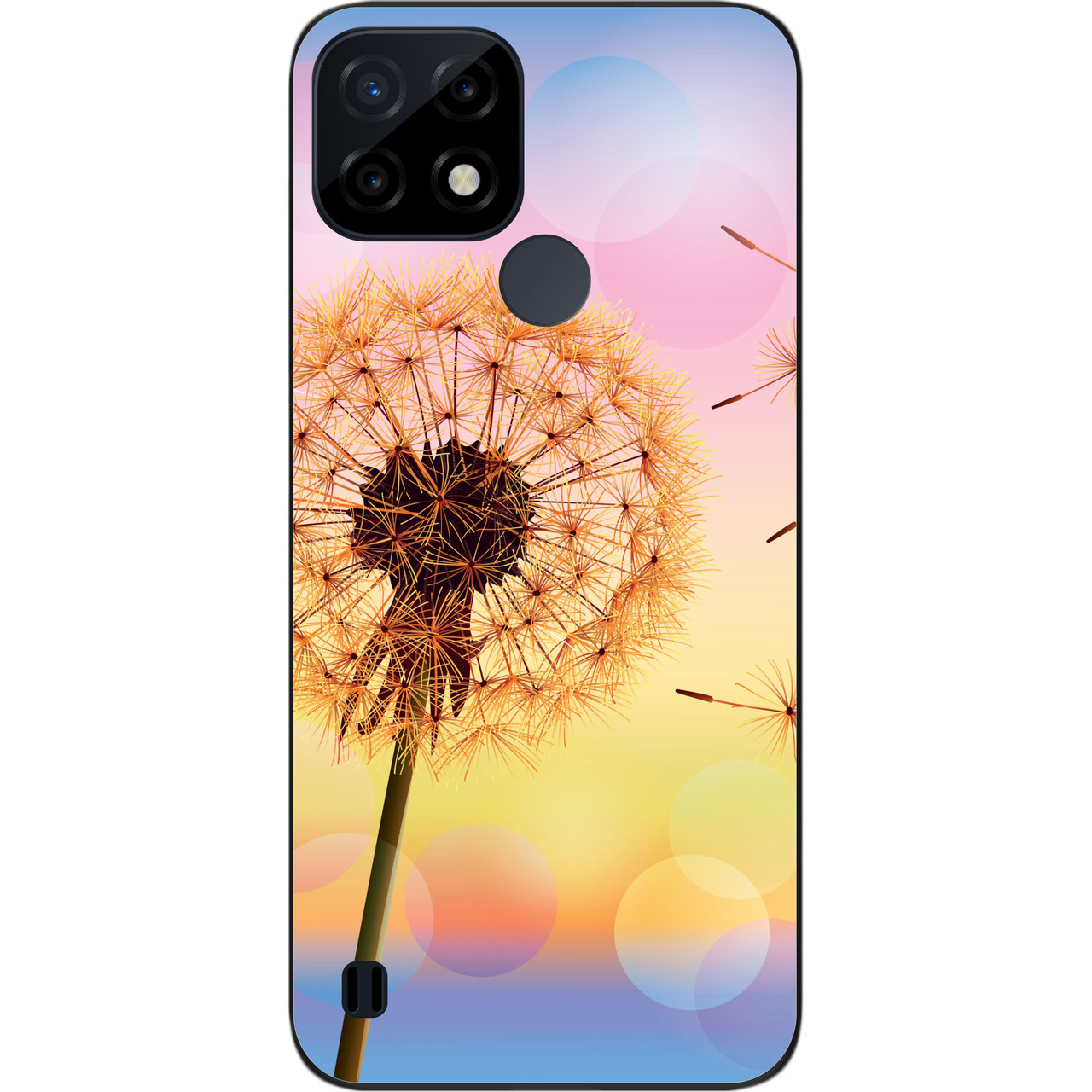 Силіконовий чохол Case для Realme C21 з картинкою Кульбаба