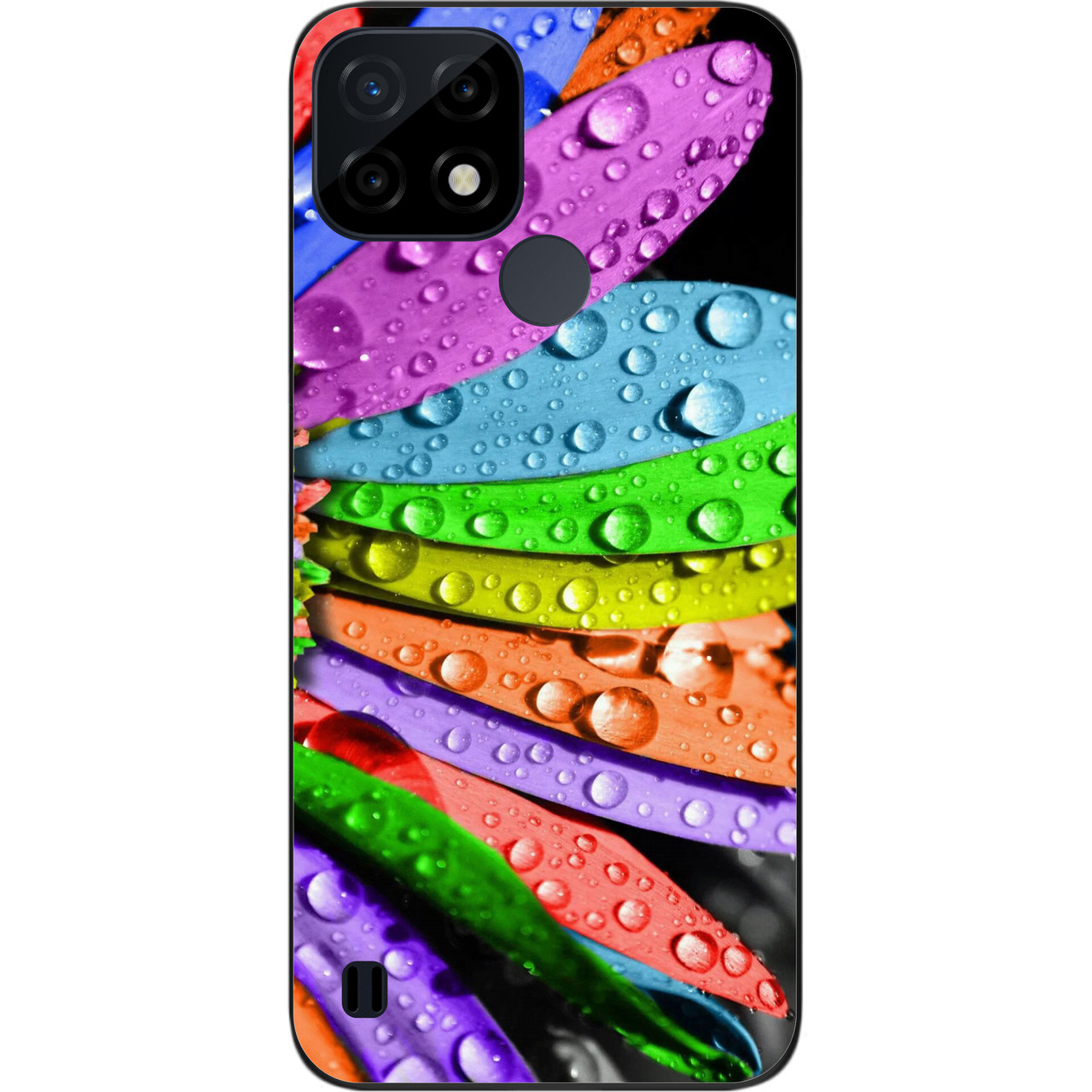 Силіконовий чохол Case для Realme C21 з картинкою Яскрава квітка