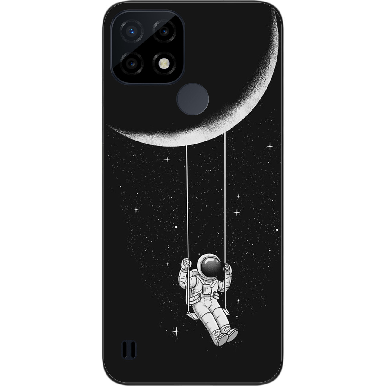 Силіконовий чохол Case для Realme C21 з картинкою Місячні гойдалки