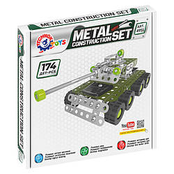 Металевий конструктор Танк ТехноК 4951TXK, 174 деталі   , World-of-Toys