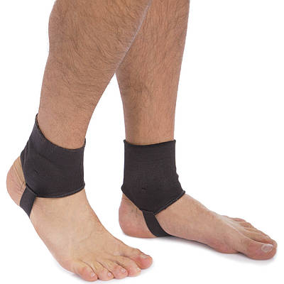 Голеностоп для футбольних щитків Zelart FB-5504 розмір M-L 2 шт. чорний