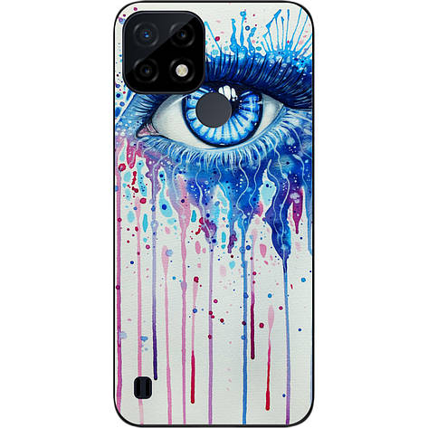 Силіконовий чохол Case для Realme C21 з картинкою очей, фото 1