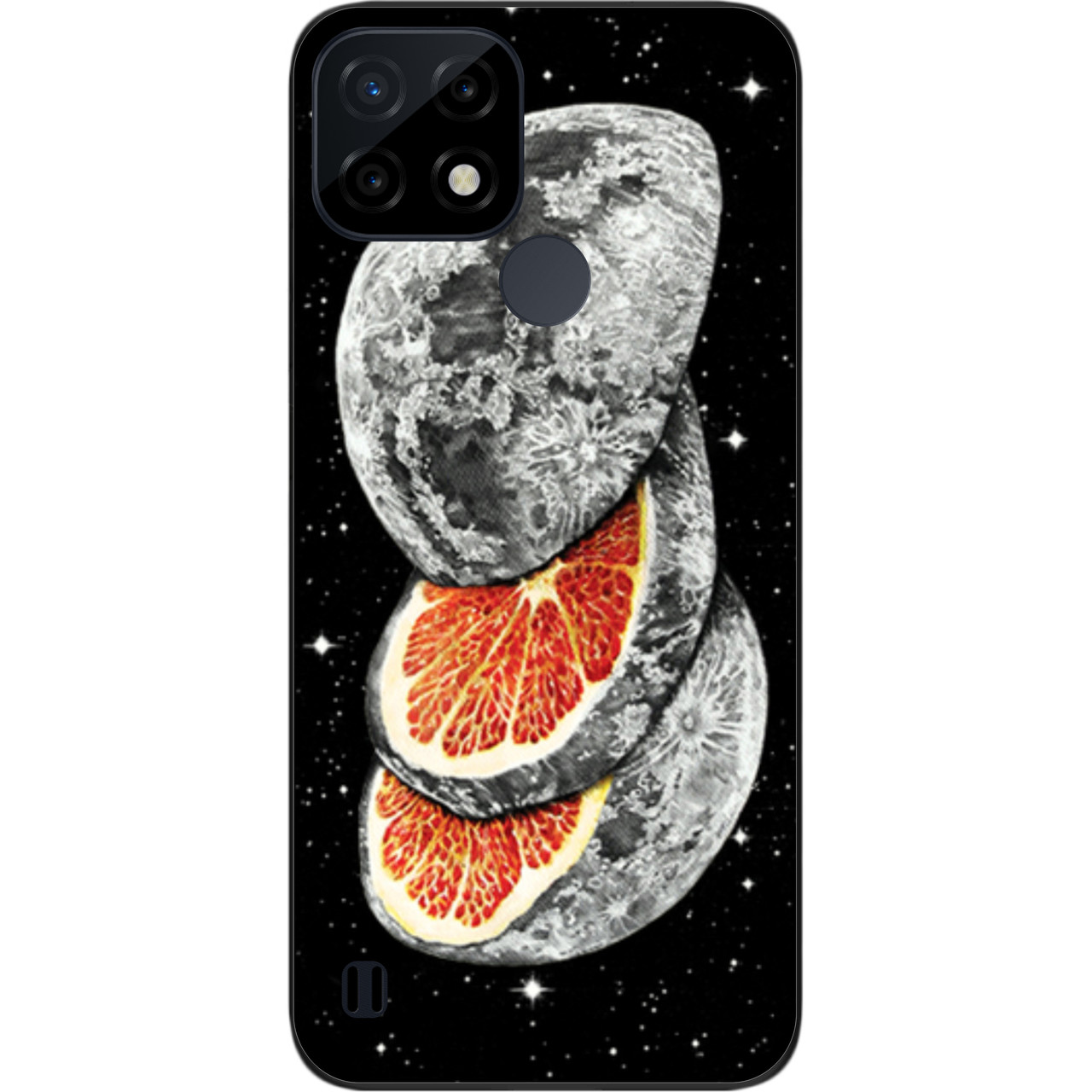 Силіконовий чохол Case для Realme C21 з картинкою Ф'южн