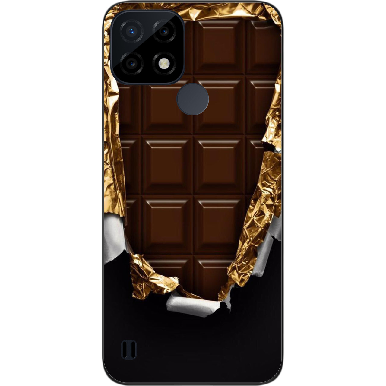 Силіконовий чохол Case для Realme C21 з картинкою Шоколад