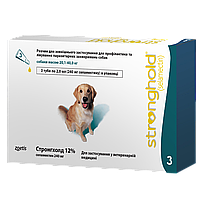 Стронгхолд 12% 240 мг для собак 20,1-40 кг, 3 піпетки х 2 мл