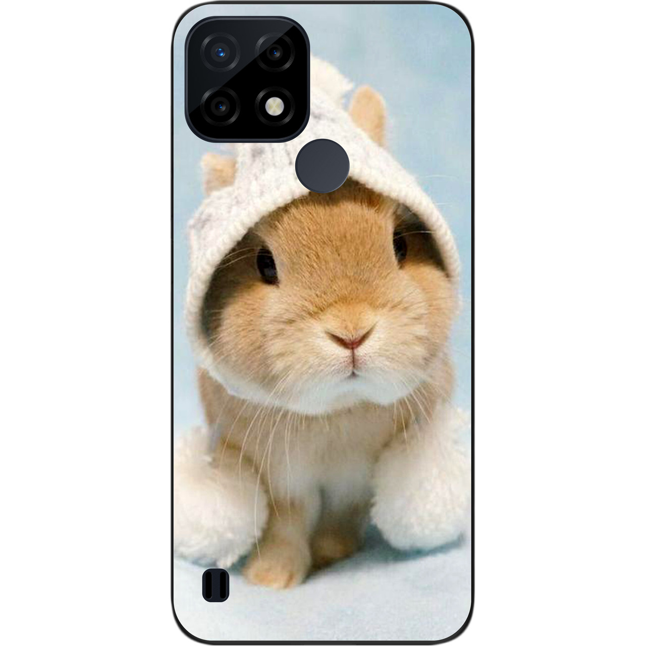Силіконовий чохол Case для Realme C21 з картинкою Зайчик