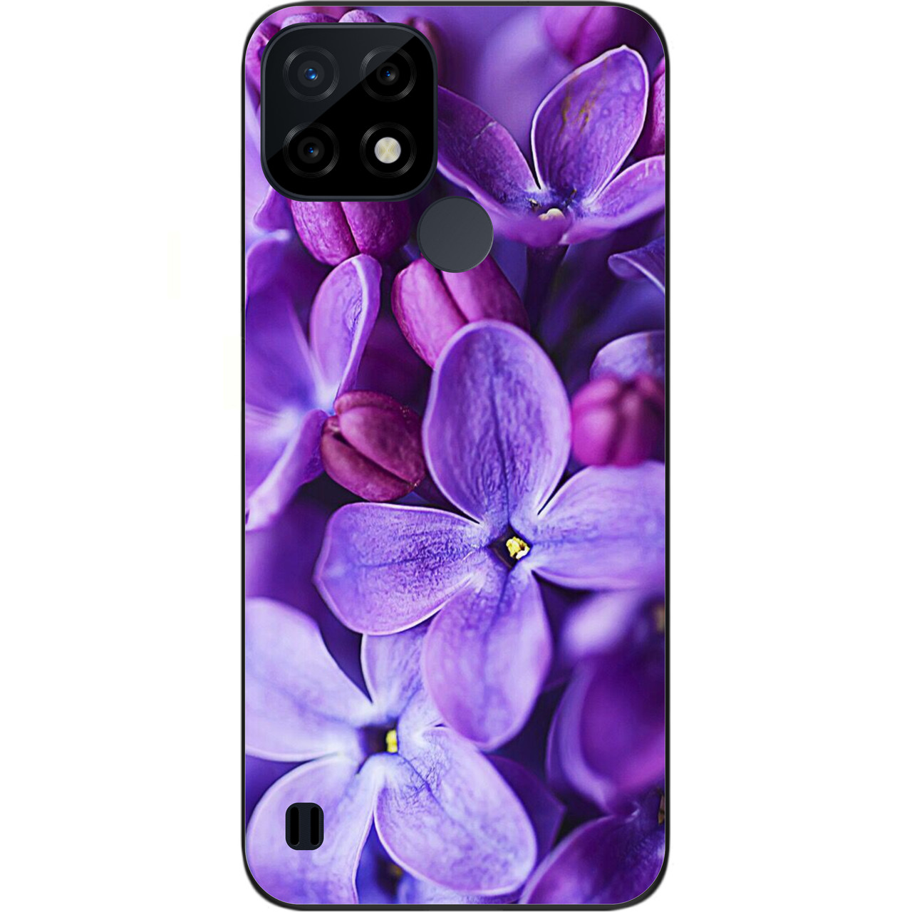 Силіконовий чохол Case для Realme C21 з картинкою Бузок