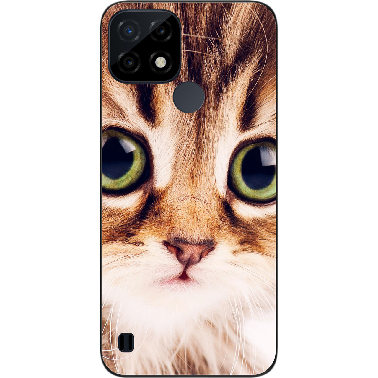 Силіконовий чохол Case для Realme C21 з картинкою Мордочка
