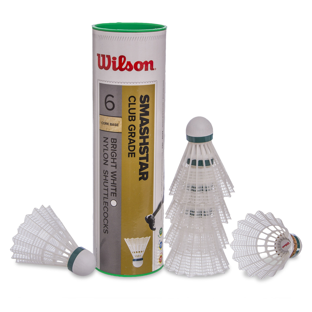 Волани для бадмінтону WILSON SMASHSTAR WRT6050 6шт білий, фото 1