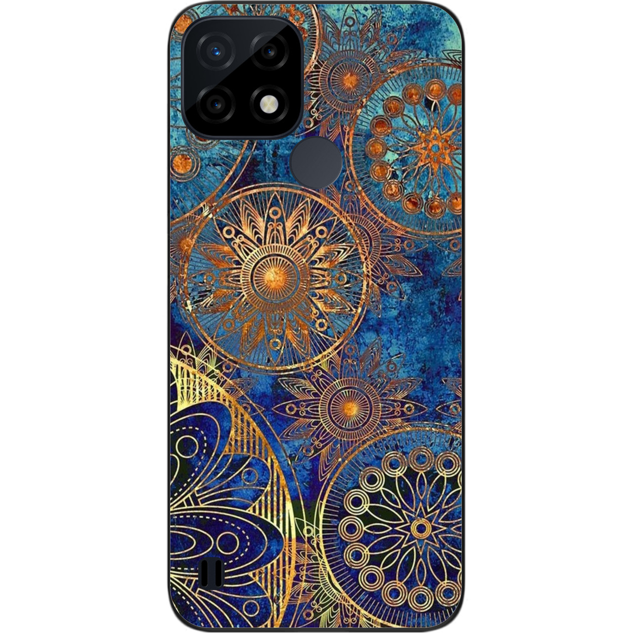 Силіконовий чохол Case для Realme C21 з картинкою Круги