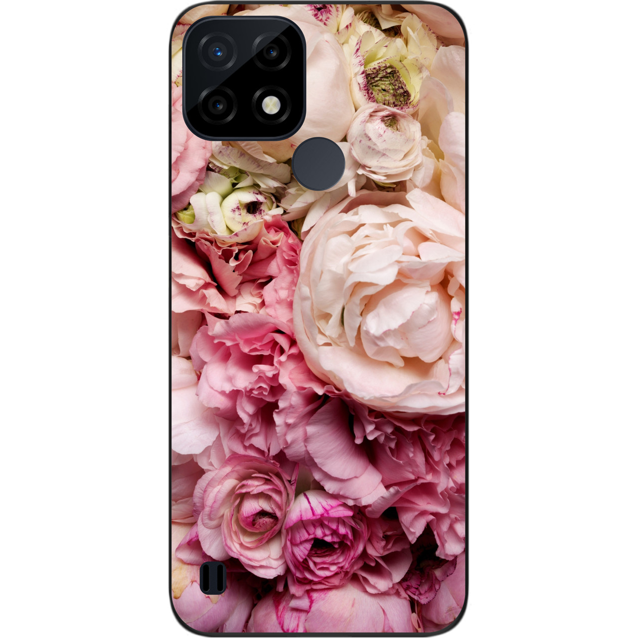 Силіконовий чохол Case для Realme C21 з картинкою Півонії