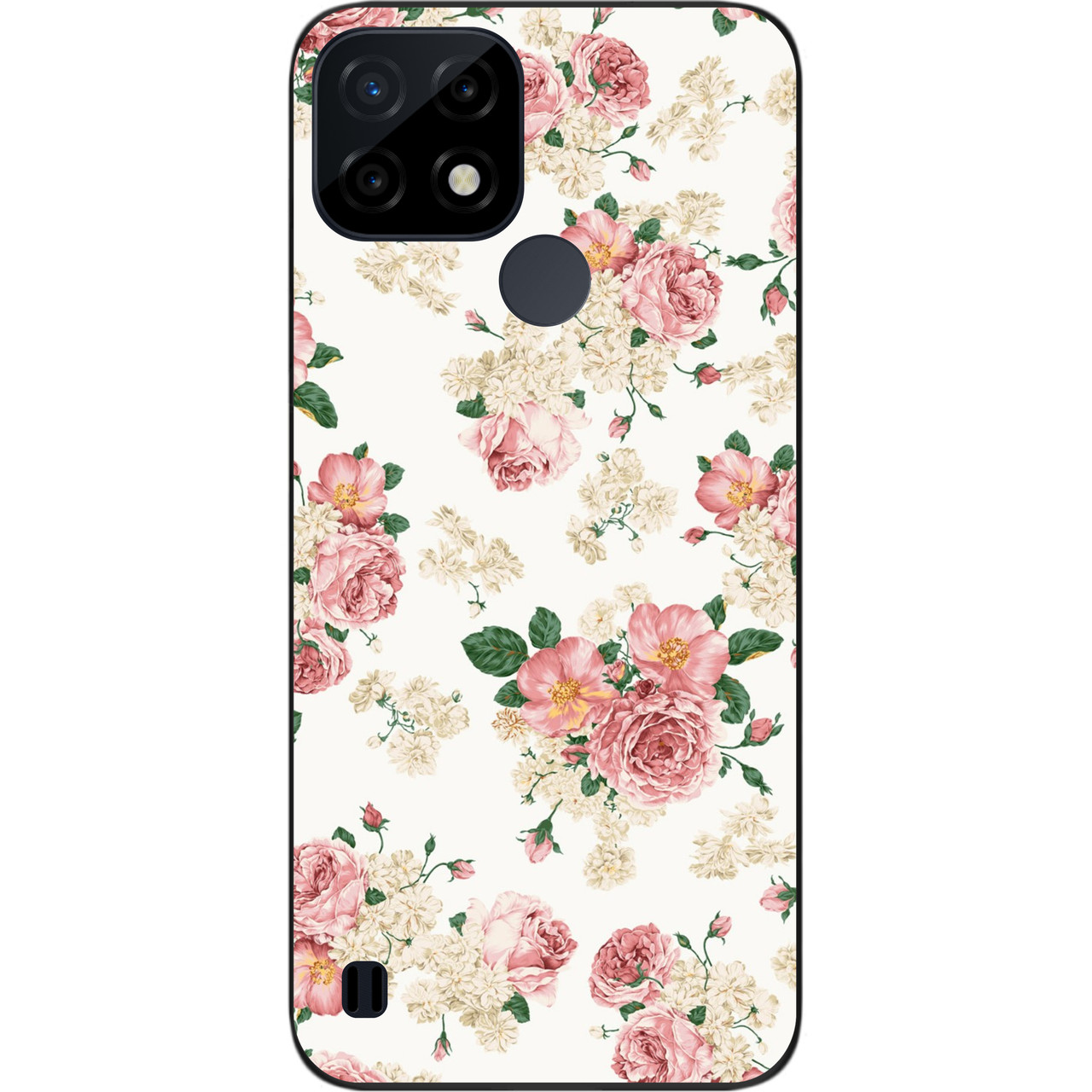 Силіконовий чохол Case для Realme C21 з картинкою Троянди