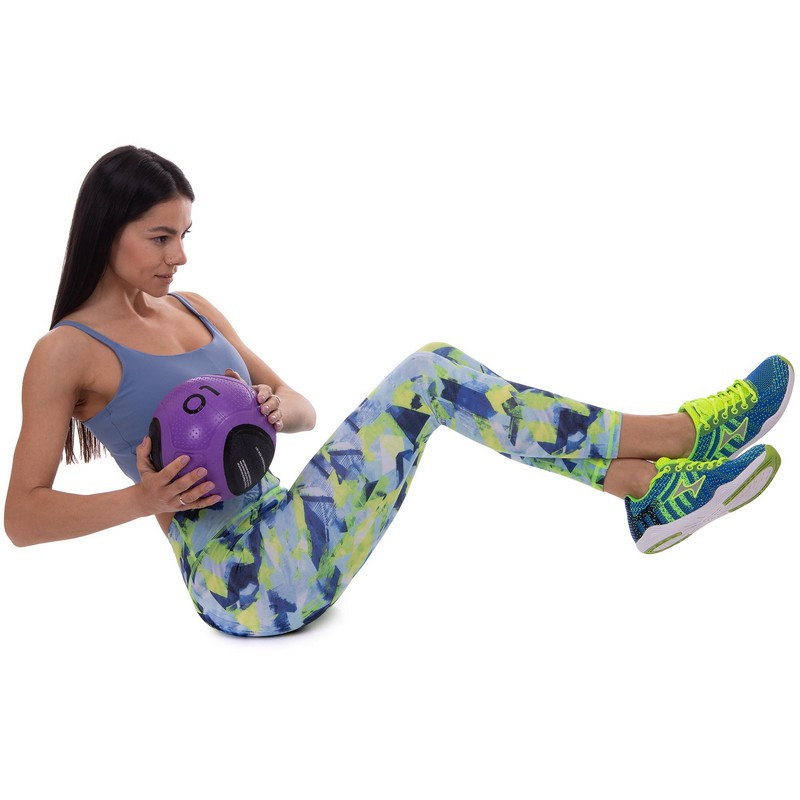 Мяч медицинский медбол Zelart Medicine Ball FI-2620-1 1кг фиолетовый-черный - фото 8 - id-p2009609666