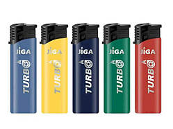 Запальничка кишенькова багаторазова JLT-099 Турбо каучук CR ТМ JIGA