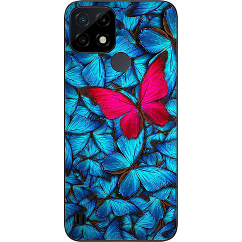 Силіконовий чохол Case для Realme C21 з картинкою Метелики, фото 1