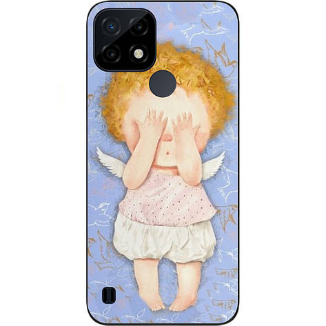 Силіконовий чохол Case для Realme C21 з картинкою Ангелочок, фото 1