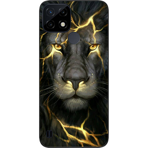Силіконовий чохол Case для Realme C21 з картинкою Лев, фото 1