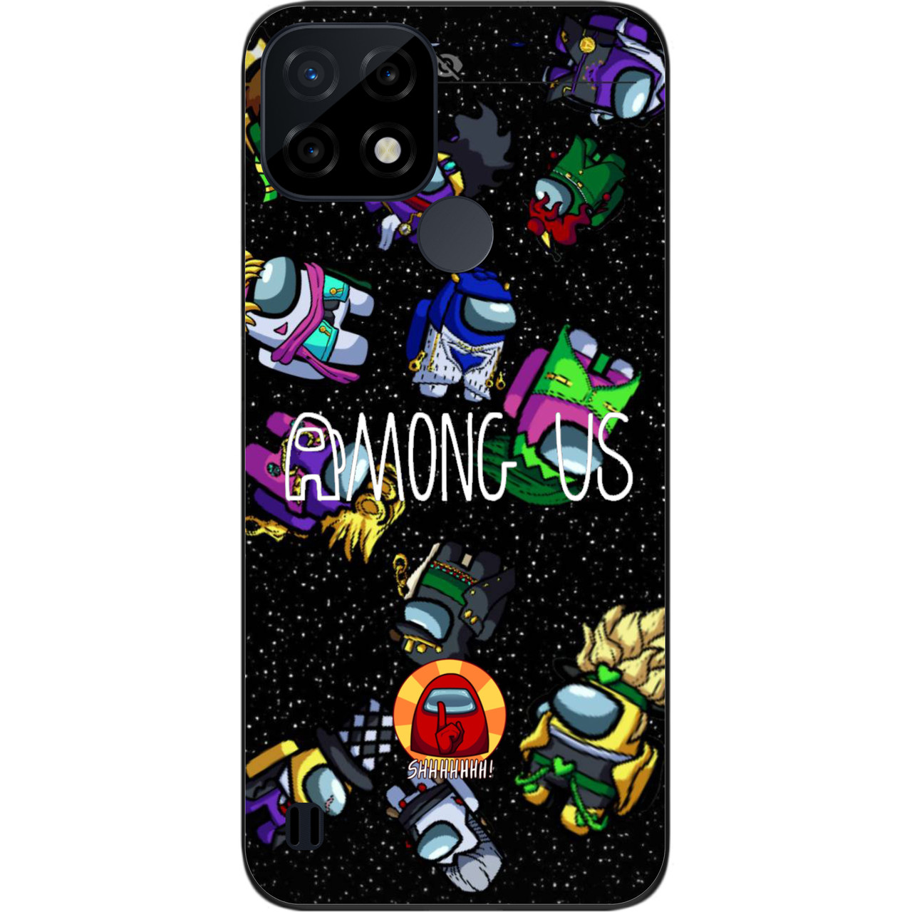 Силіконовий чохол Case для Realme C21 з картинкою Among Us В космосі