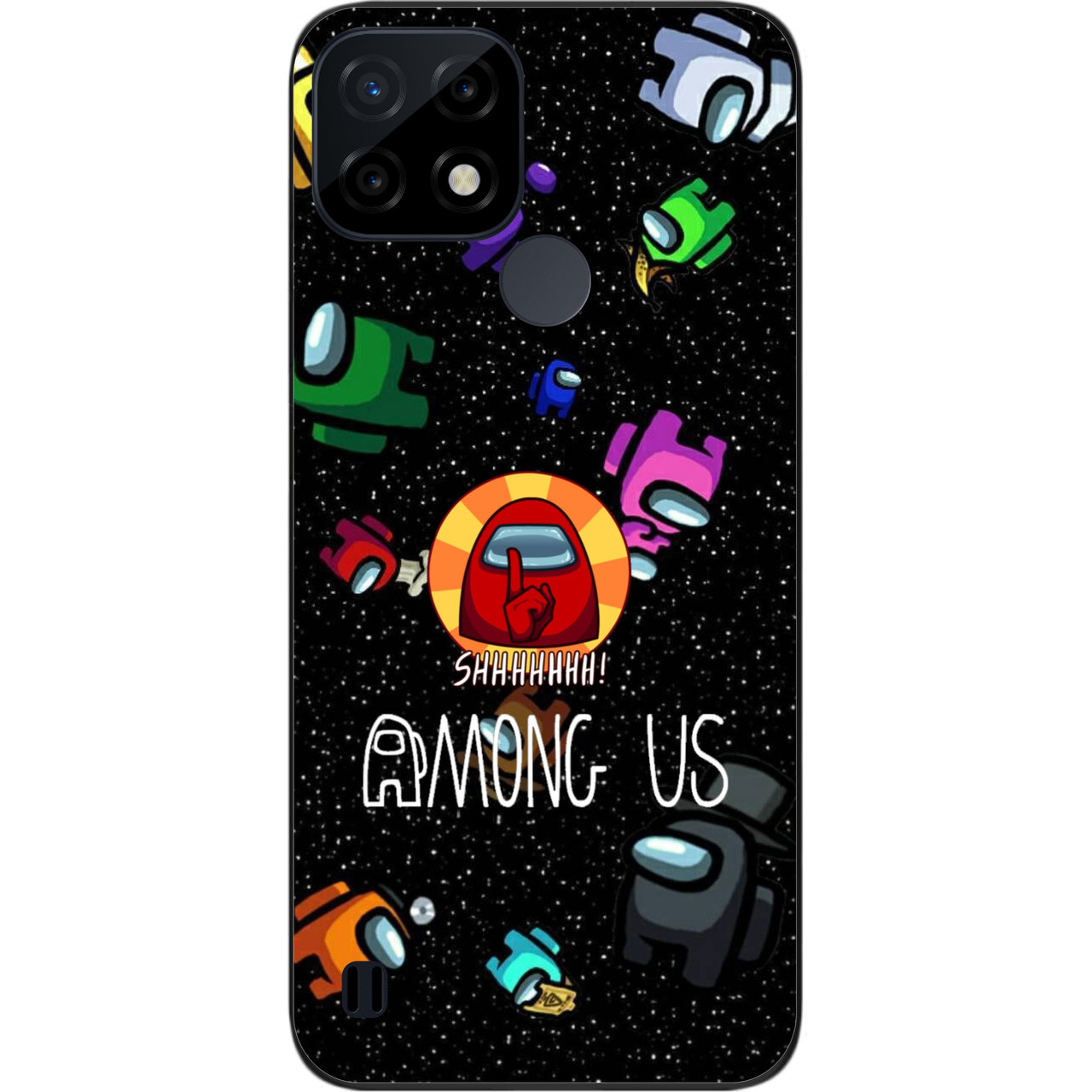 Силіконовий чохол Case для Realme C21 з картинкою Among Us Тихо