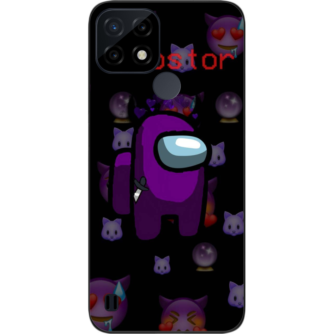 Силіконовий чохол Case для Realme C21 з картинкою Among Us Impostor