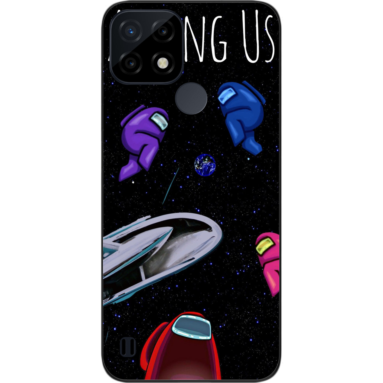 Силіконовий чохол Case для Realme C21 з картинкою Among Us Граємо