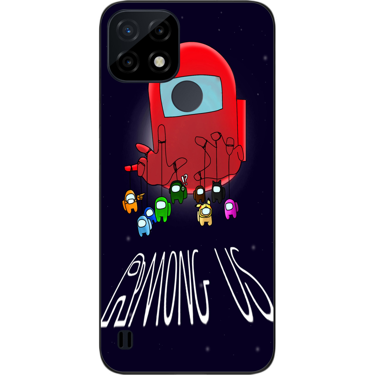 Силіконовий чохол Case для Realme C21 з картинкою Among Us Маріонетки