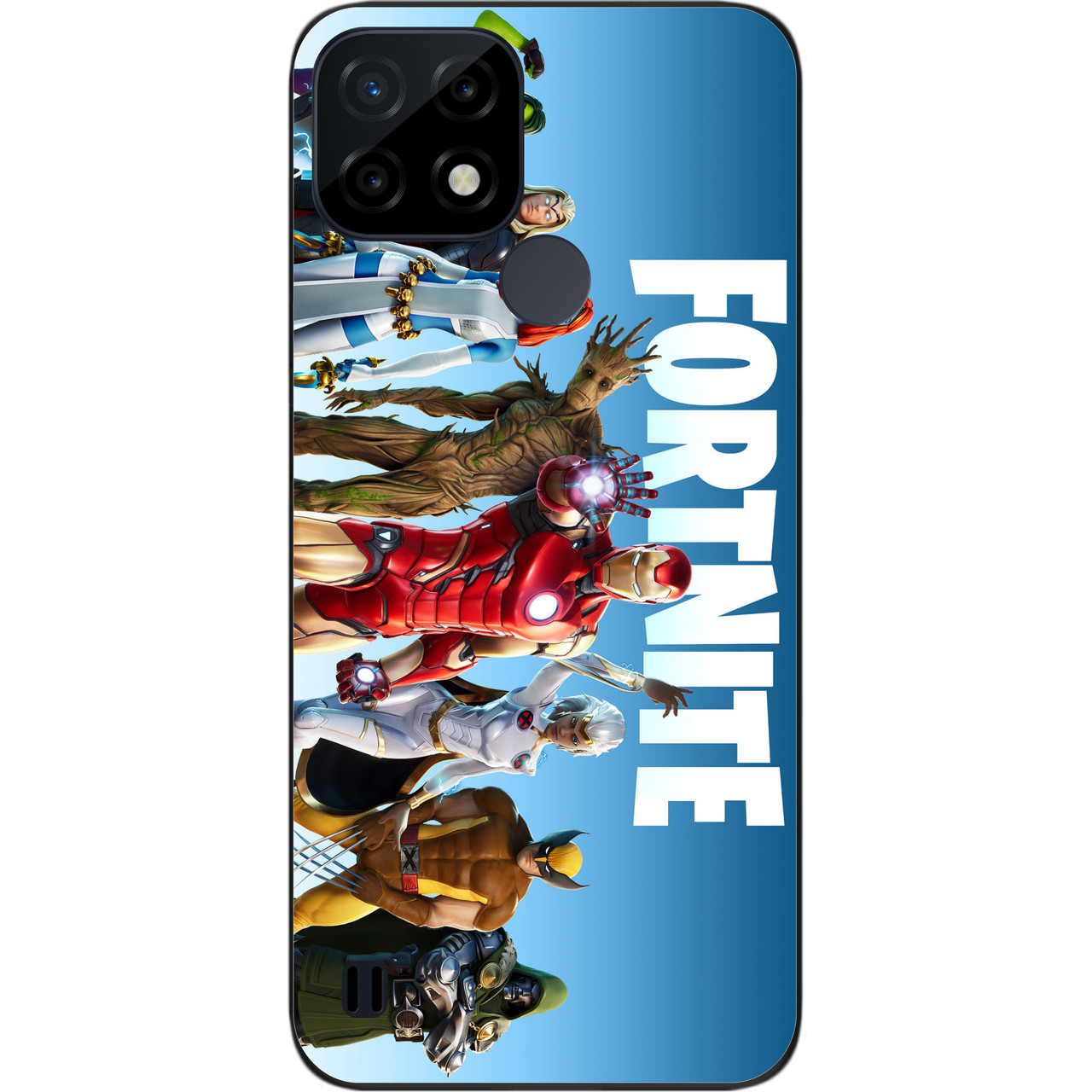 Силіконовий чохол Case для Realme C21 з картинкою Fortnite Месники