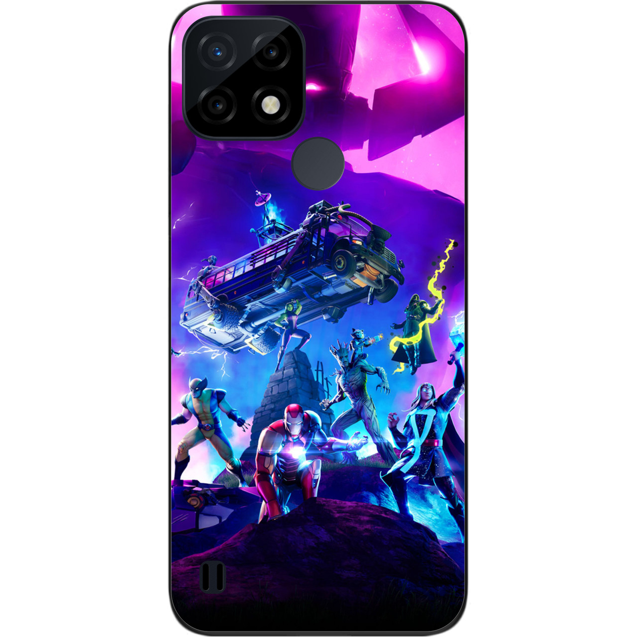Силіконовий чохол Case для Realme C21 з картинкою Ігри Битва
