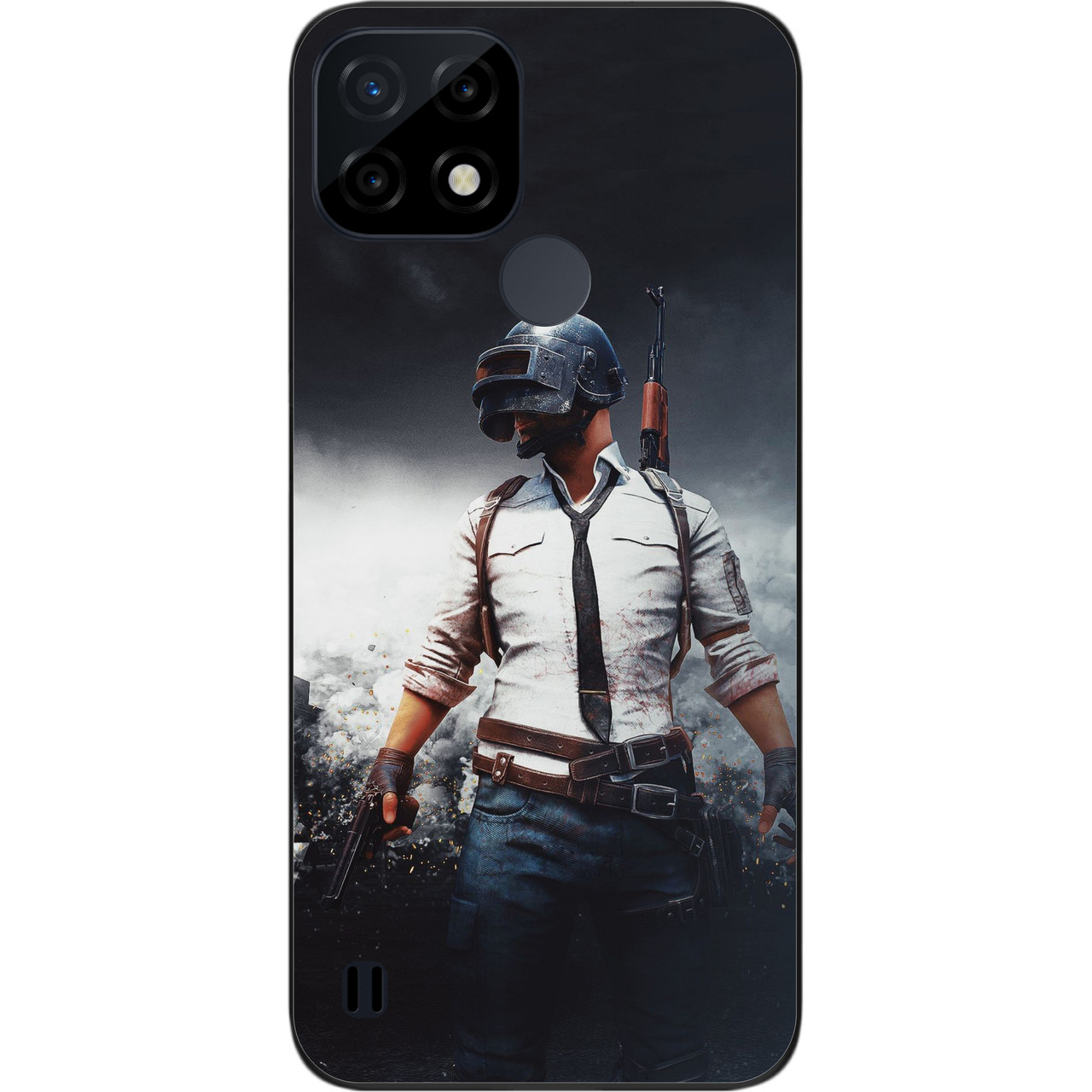 Силіконовий чохол Case для Realme C21 з картинкою ПАБГ