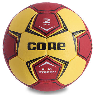 М'яч для гандбола CORE PLAY STREAM CRH-049-2 No2 жовтий-червоний