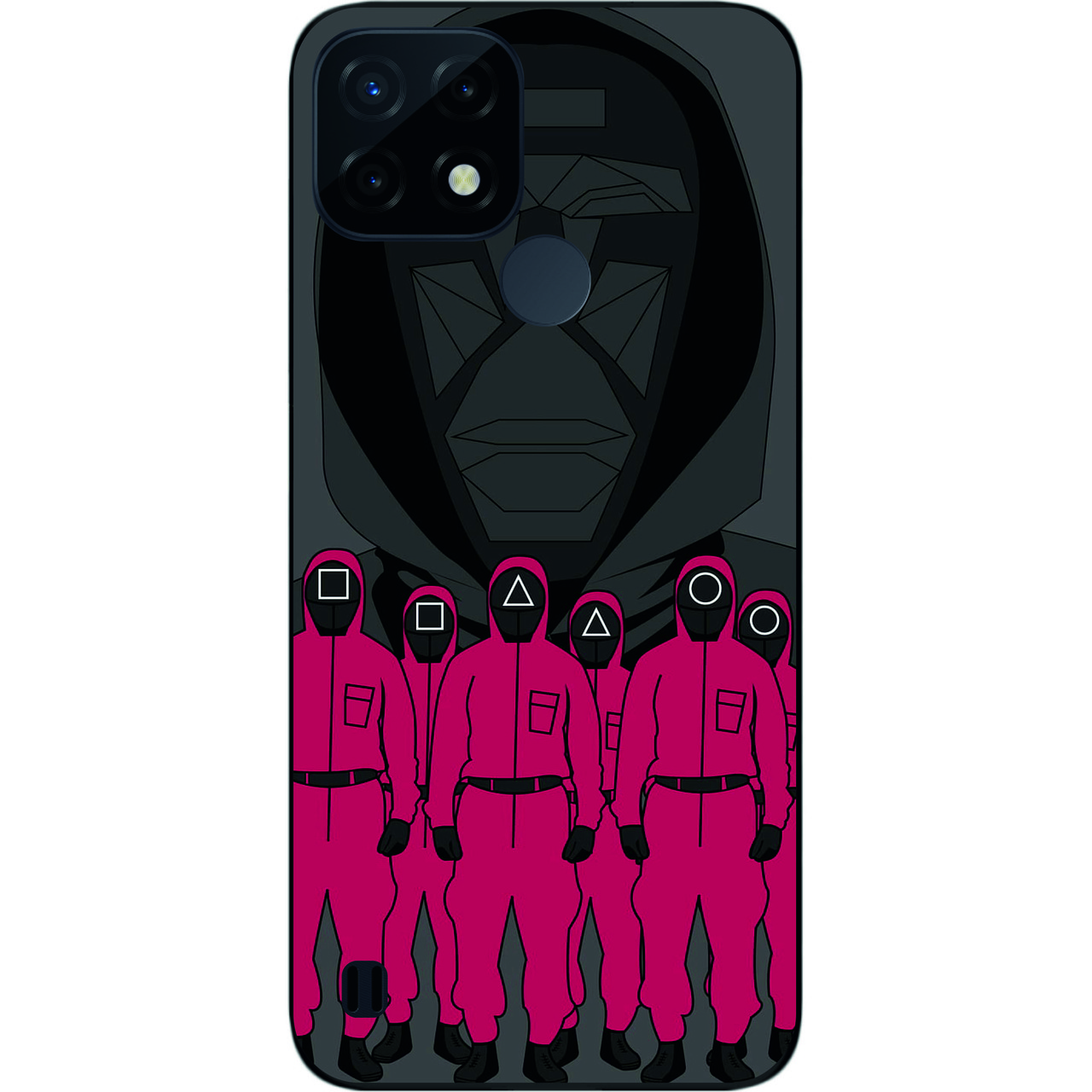 Силіконовий чохол Case для Realme C21 з картинкою Гра в кальмаращики