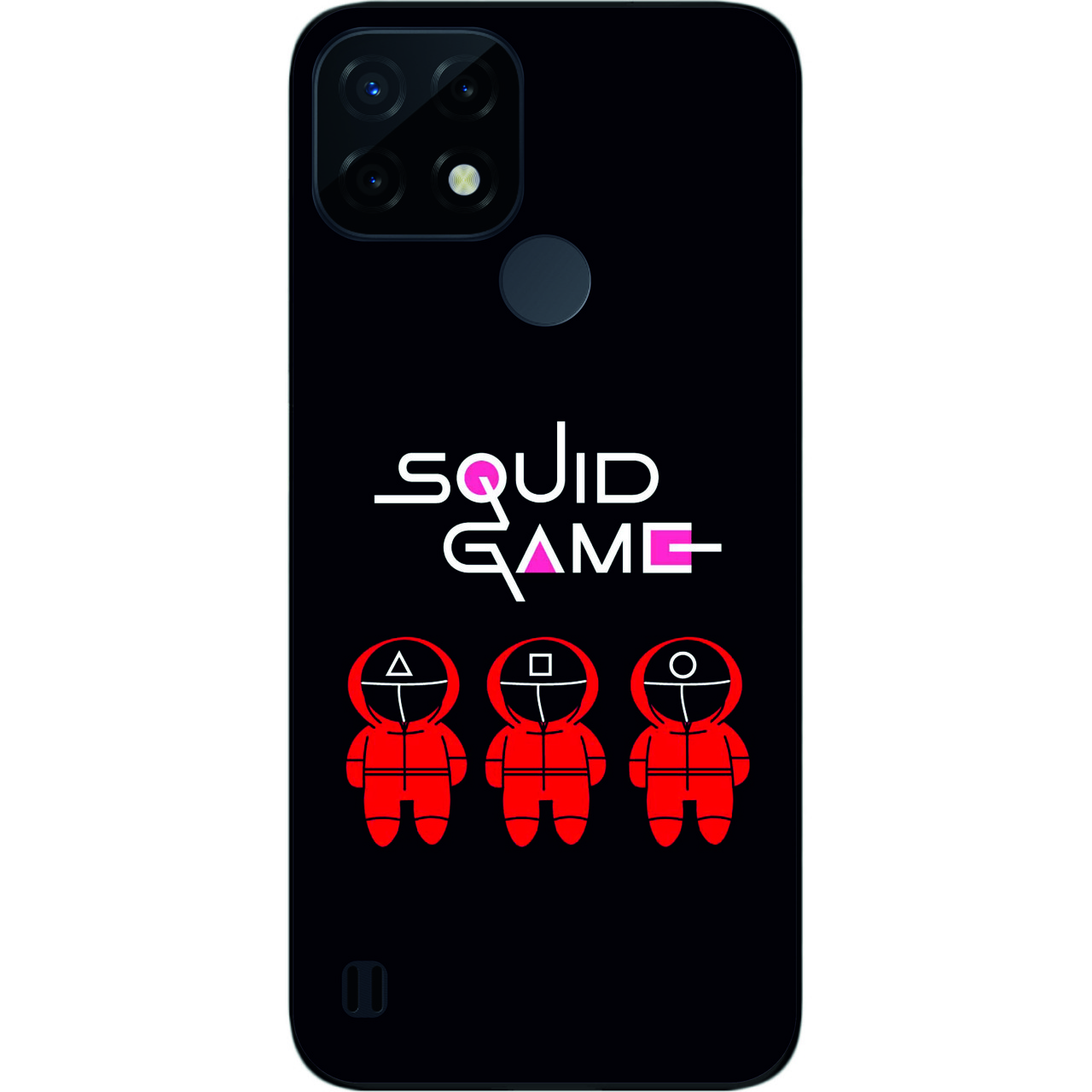 Силіконовий чохол Case для Realme C21 з картинкою Гра в кальмара