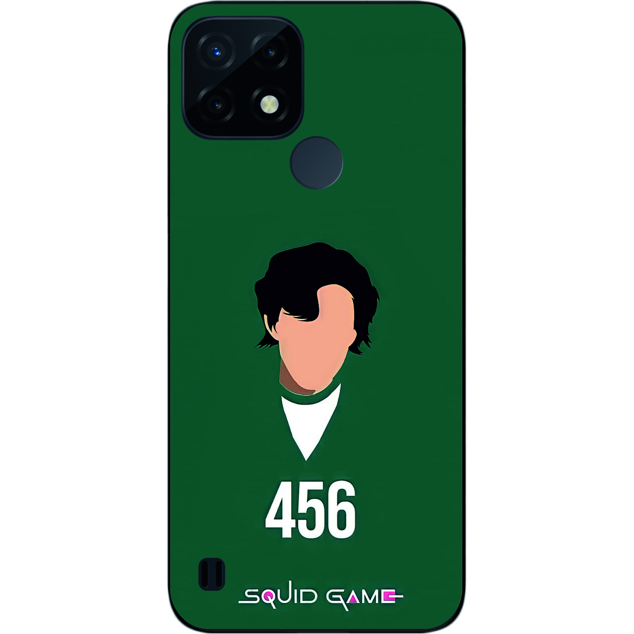 Силіконовий чохол Case для Realme C21 з картинкою Гра в кальмара Гравець 456