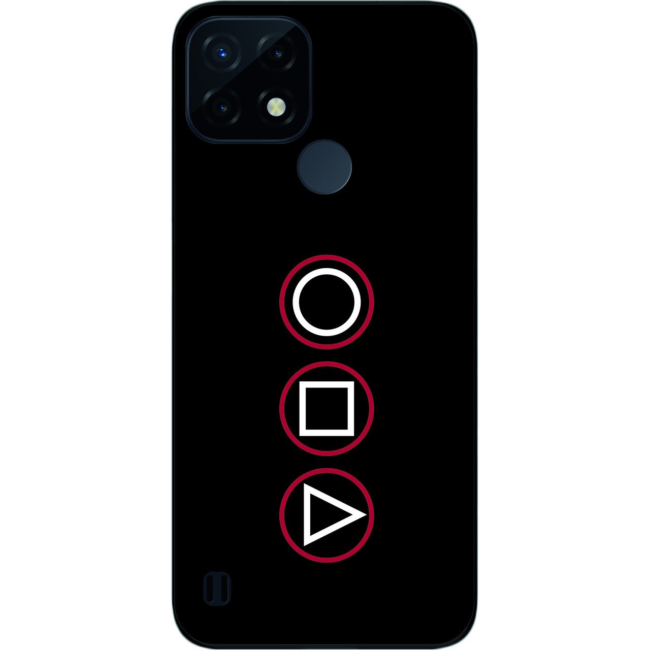 Силіконовий чохол Case для Realme C21 з картинкою Гра в кальмара Логотип