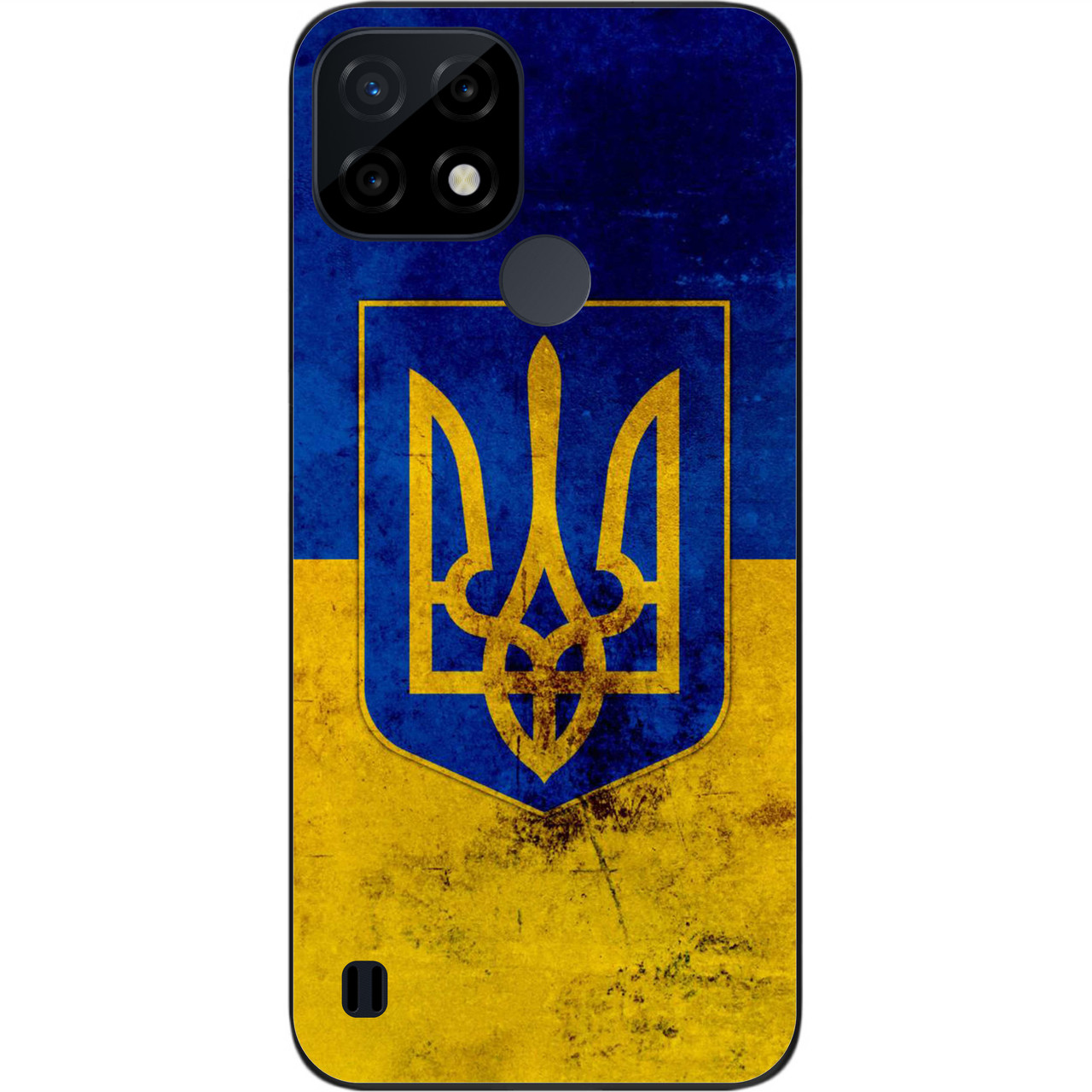 Силіконовий чохол Case для Realme C21 з картинкою Герб і прапор