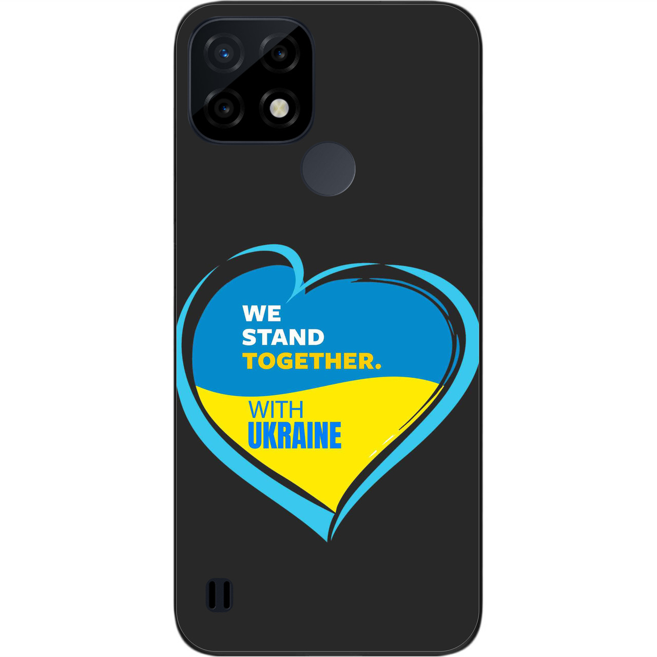 Силіконовий чохол Case для Realme C21 з картинкою Ми разом