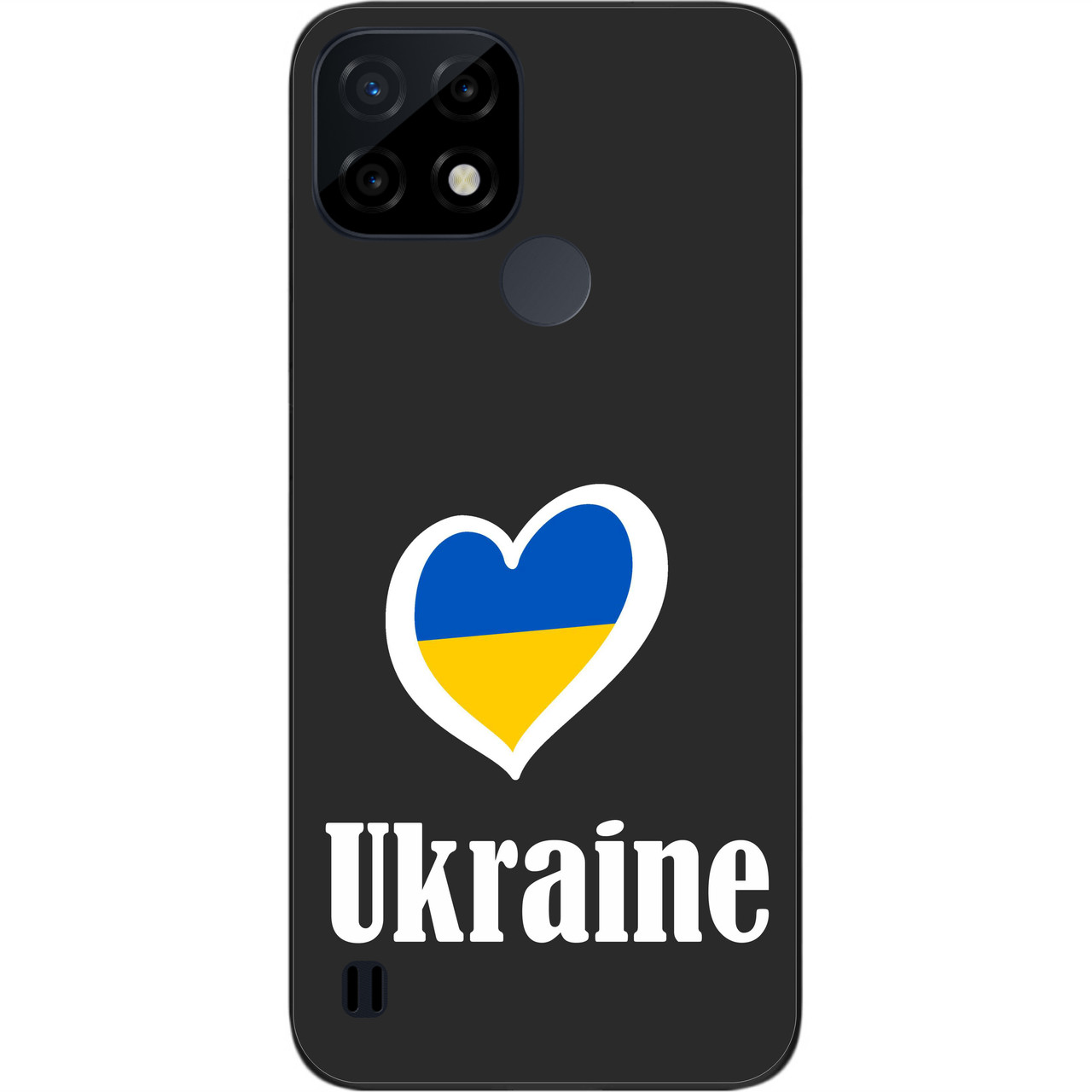 Силіконовий чохол Case для Realme C21 з картинкою Серце України