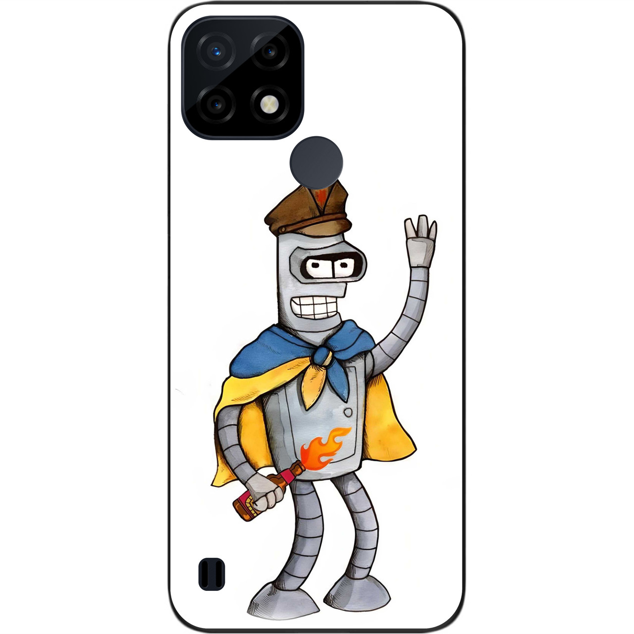 Силіконовий чохол Case для Realme C21 з картинкою Робот