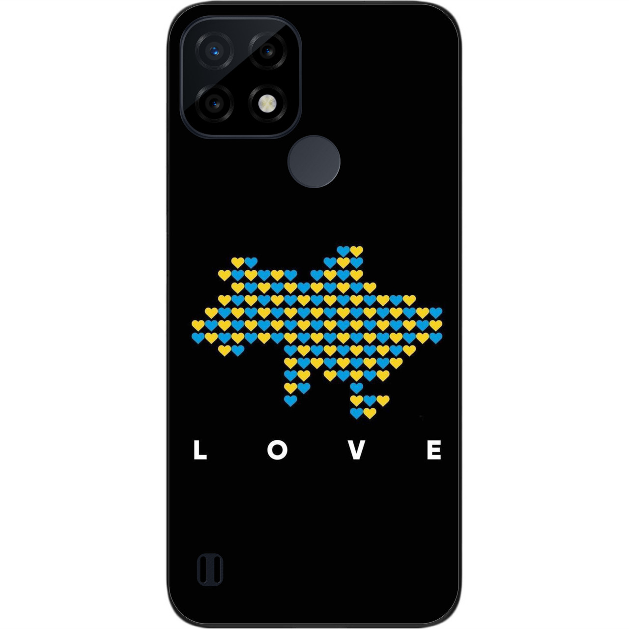 Силіконовий чохол Case для Realme C21 з картинкою Love