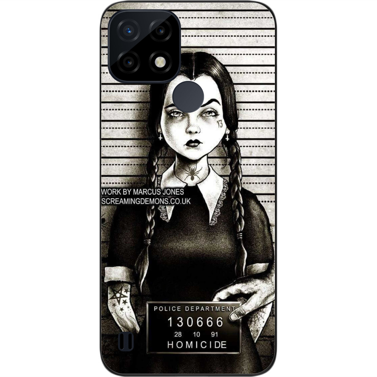 Силіконовий чохол Case для Realme C21 з картинкою Венсдей