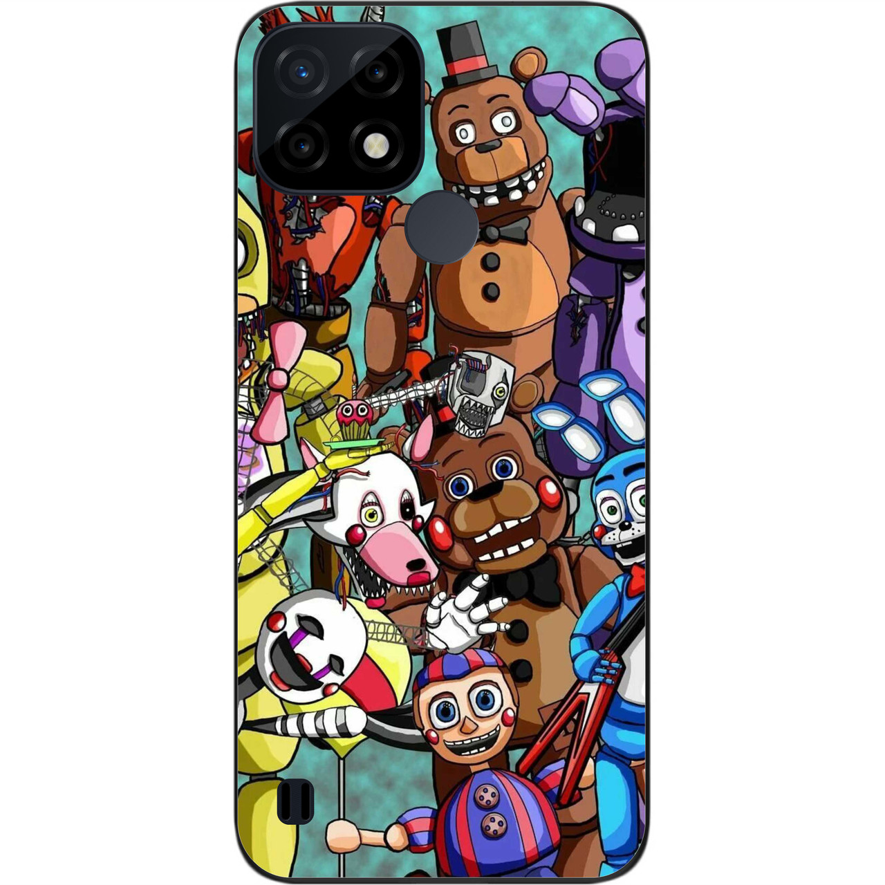 Силіконовий чохол Case для Realme C21 з картинкою Кошмарні аніматроні