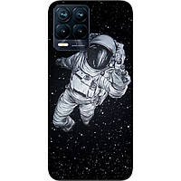 Чехол силиконовый Case для Realme 8 4G с картинкой Космонавт