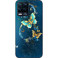 Чехол силиконовый Case для Realme 8 4G с картинкой Красивые бабочки