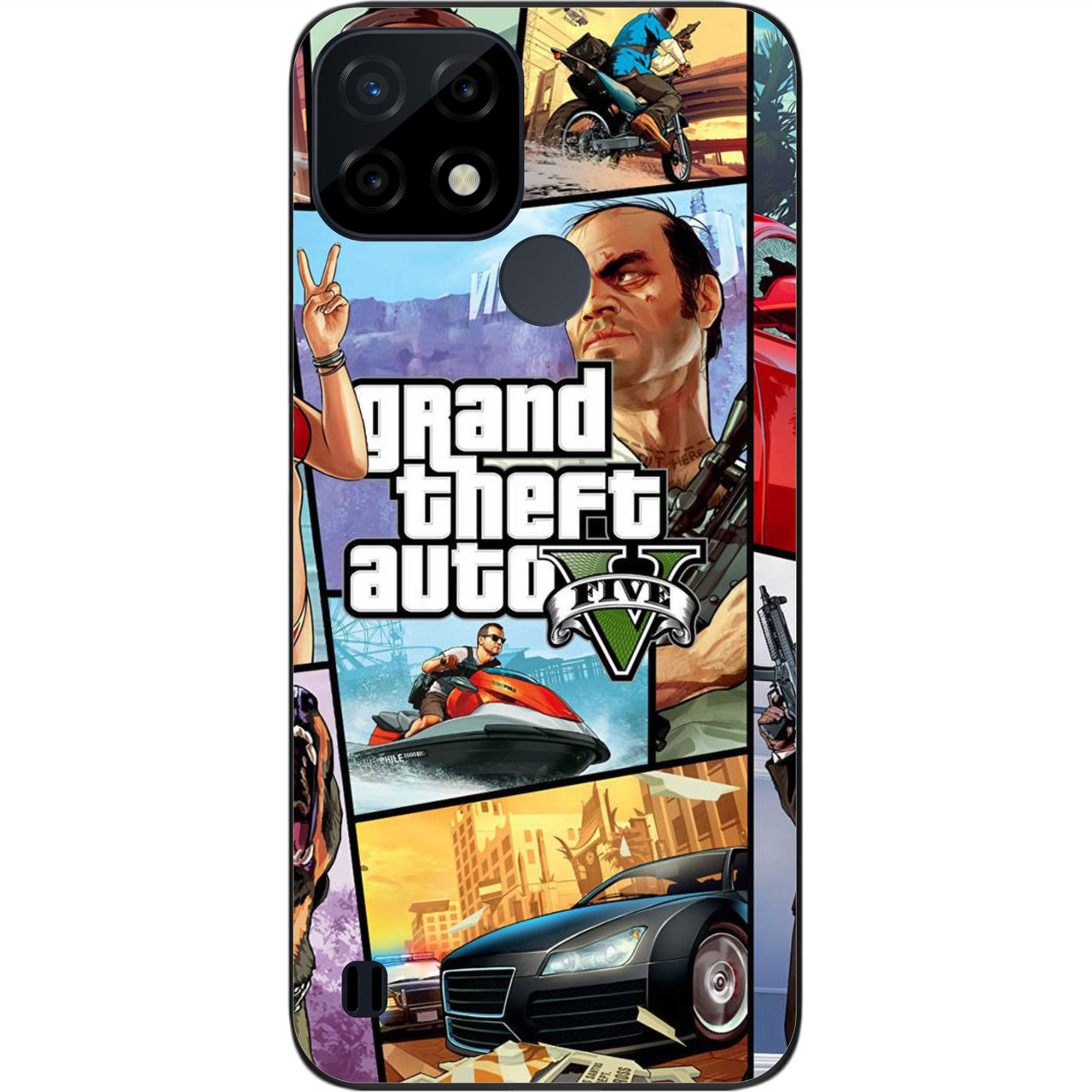Силіконовий чохол Case для Realme C21 з картинкою Гра GTA