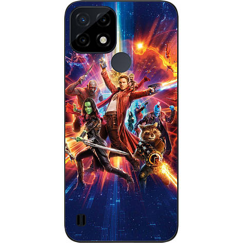 Силіконовий чохол Case для Realme C21 з картинкою Стражі Галактики, фото 1