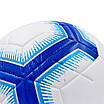 М'яч для футзала PREMIE LEAGUE 2018-2019 FB-7273 No4 PVC клеєний білий синій, фото 5