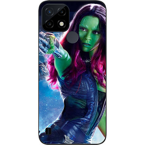 Силіконовий чохол Case для Realme C21 з картинкою Марвел Гамора, фото 1