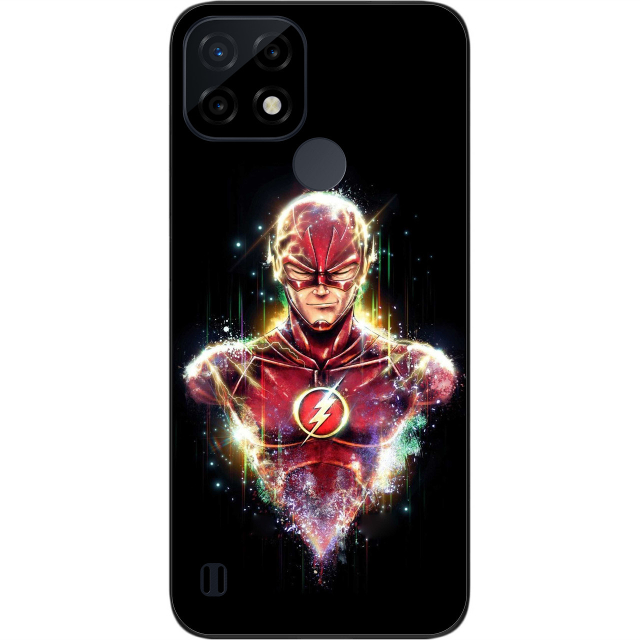 Силіконовий чохол Case для Realme C21 з картинкою Супергерой Флеш